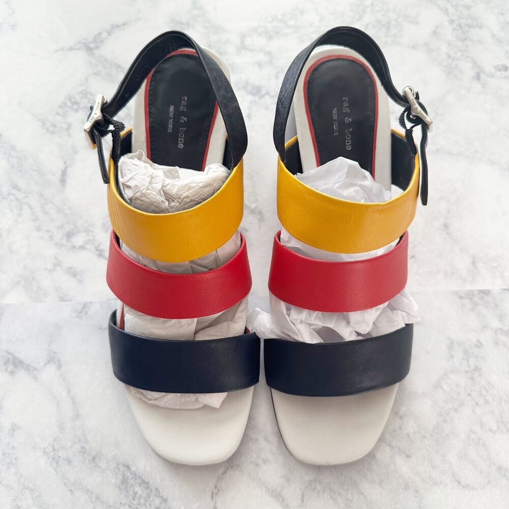 Rag & Bone Reese Block Heel Sandals In Color Multi - image 3
